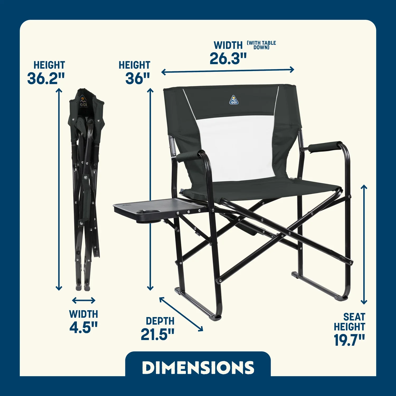 Slim-Fold Director's Chair XL™ - Image 9