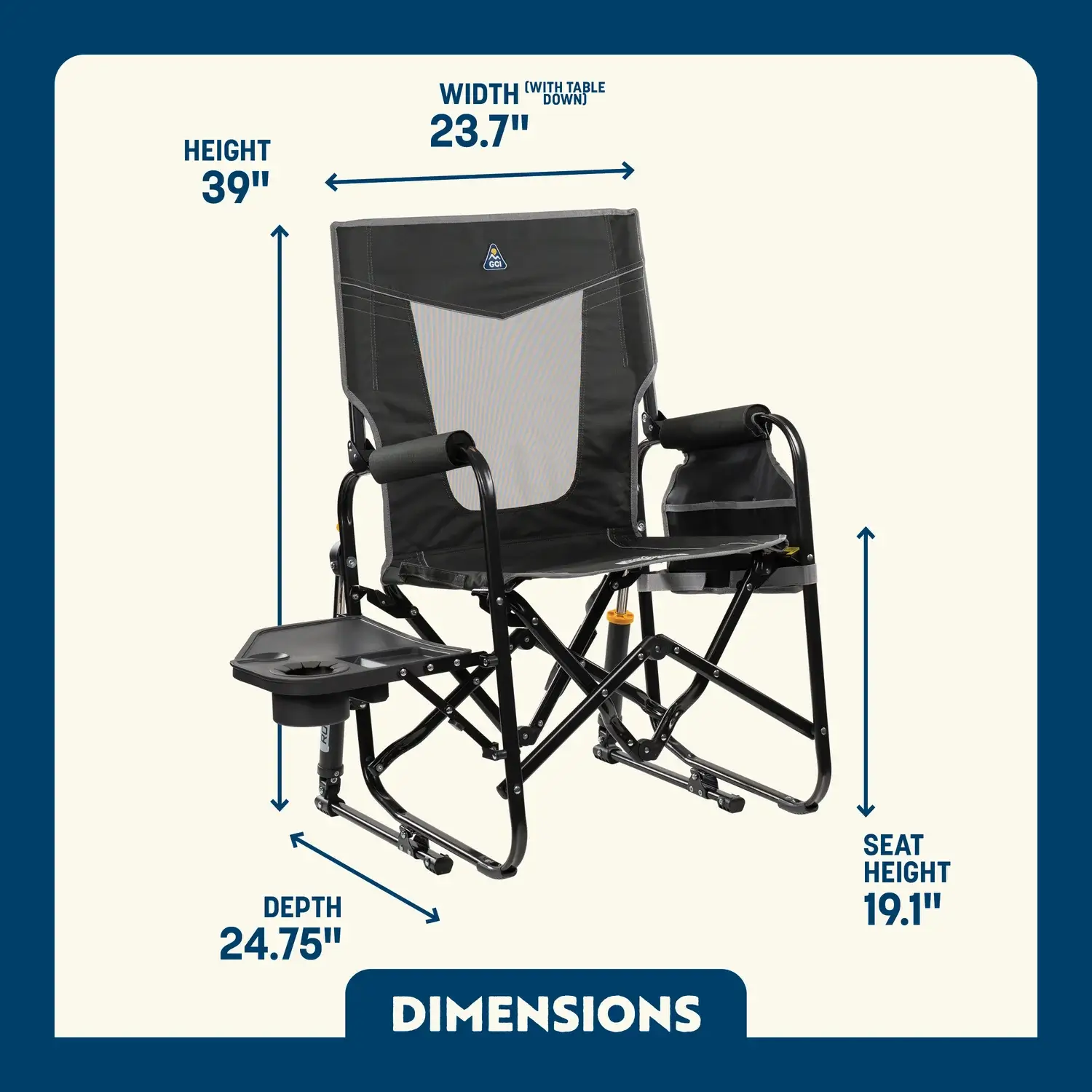 Stowaway Rocker™ with Side Table - Image 13